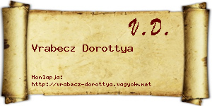 Vrabecz Dorottya névjegykártya